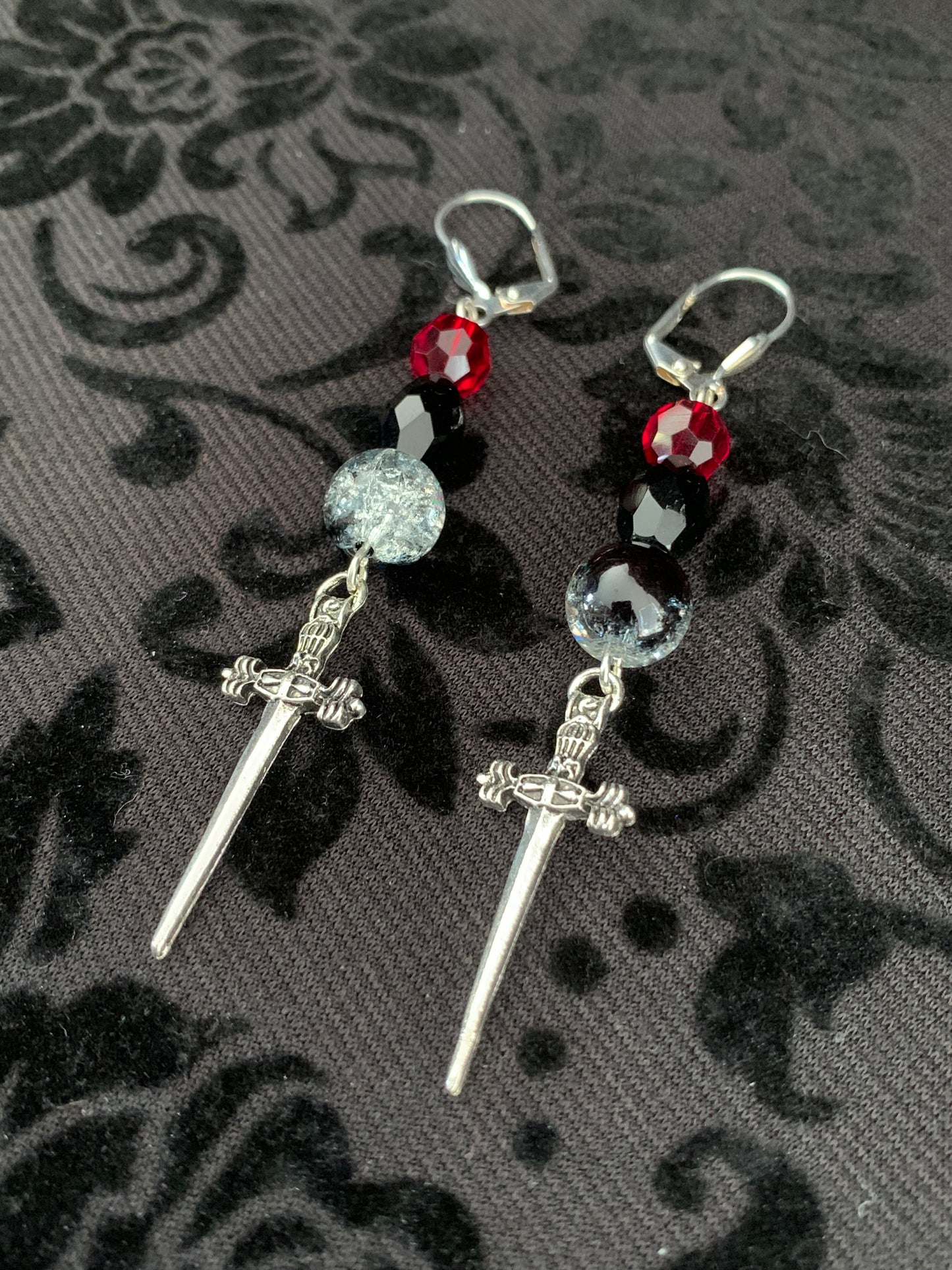 Sword earrings