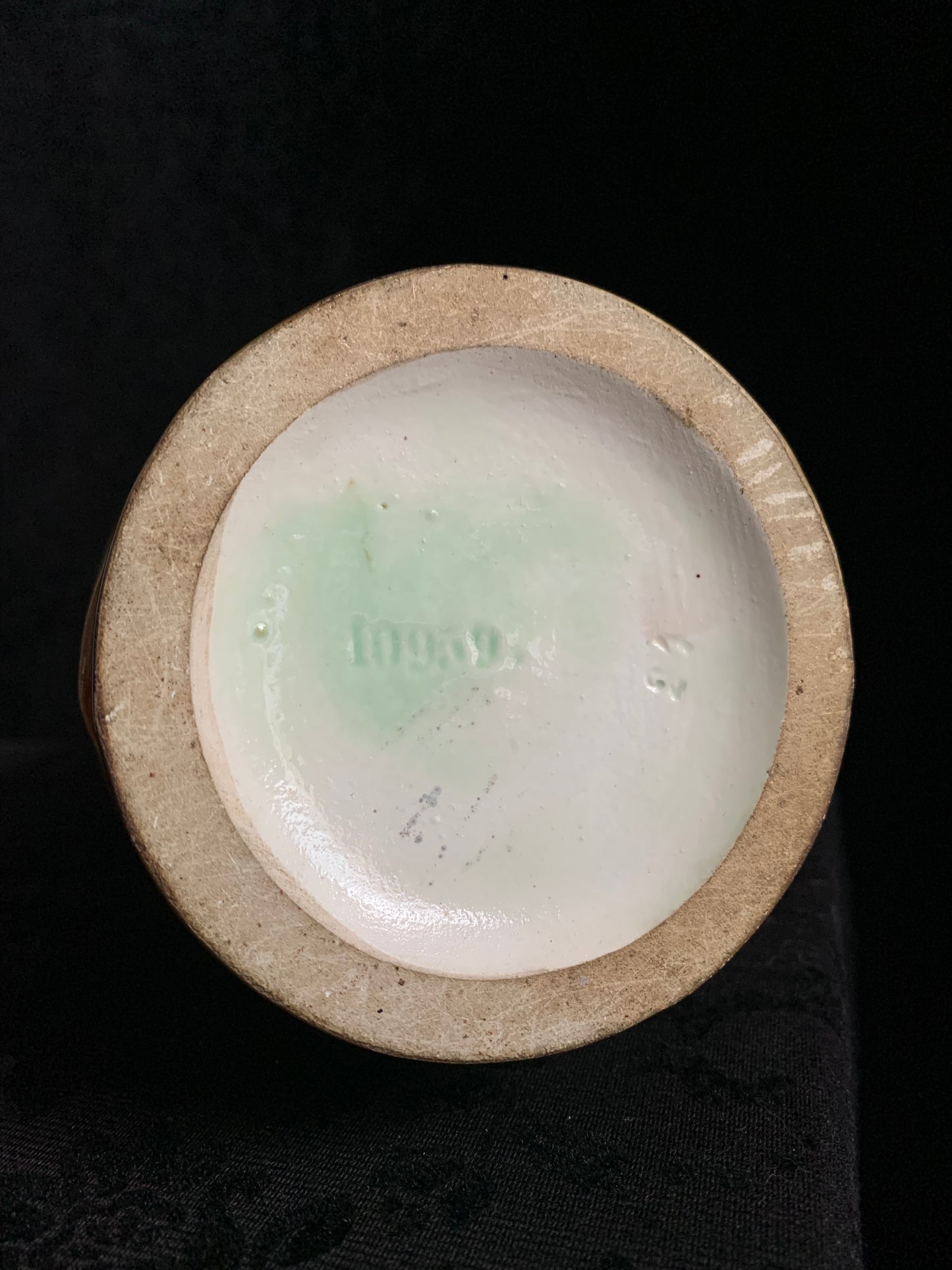 Antique Majolica Iris Bud Vase – French Art Nouveau Pottery (c. 1900)