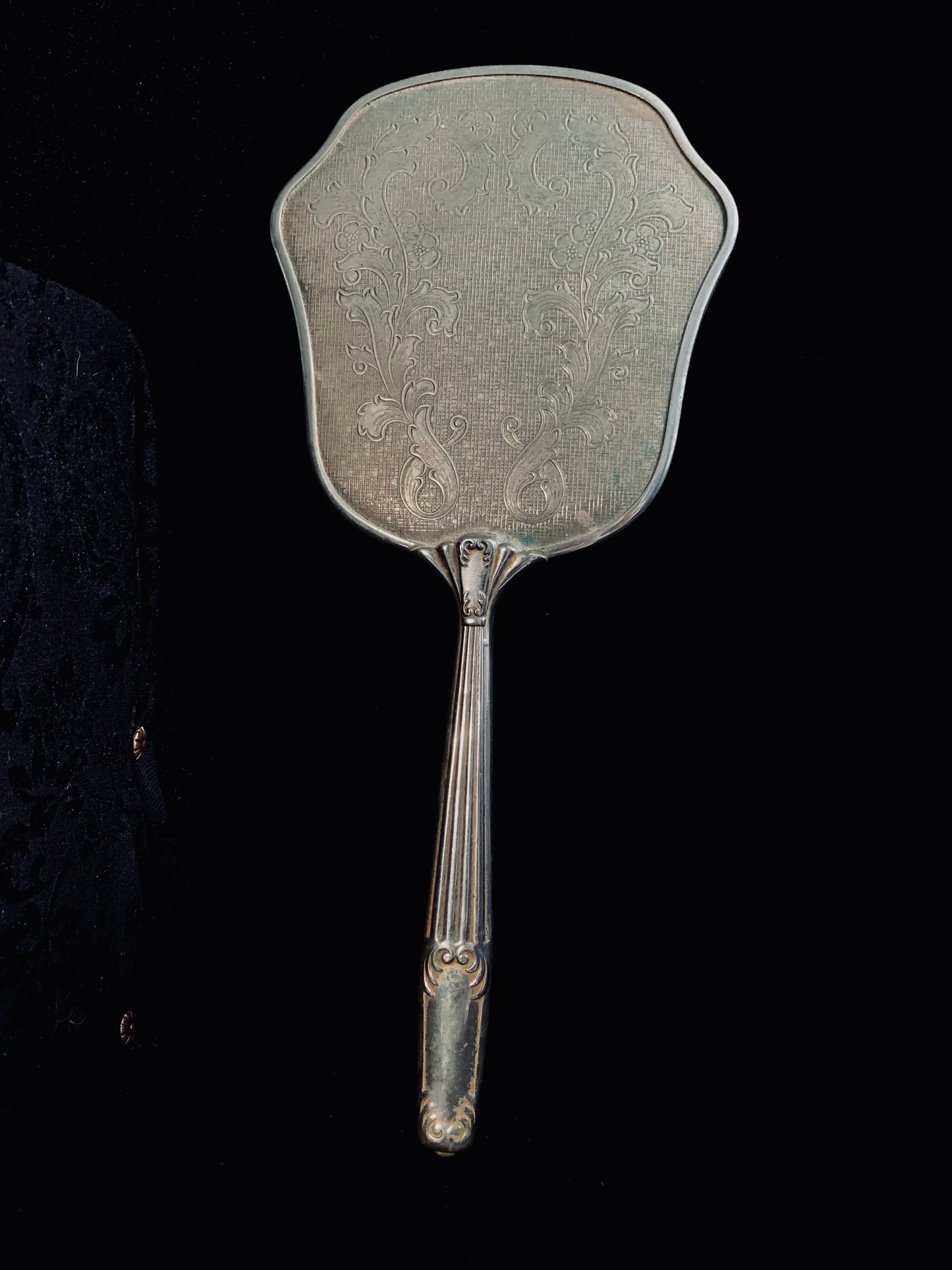 Art deco Delina brush & mirror set