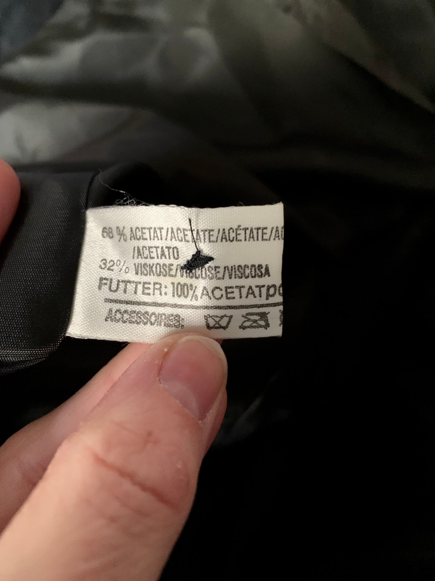 Vintage Fink Modell Black Ruffle Hem Dress