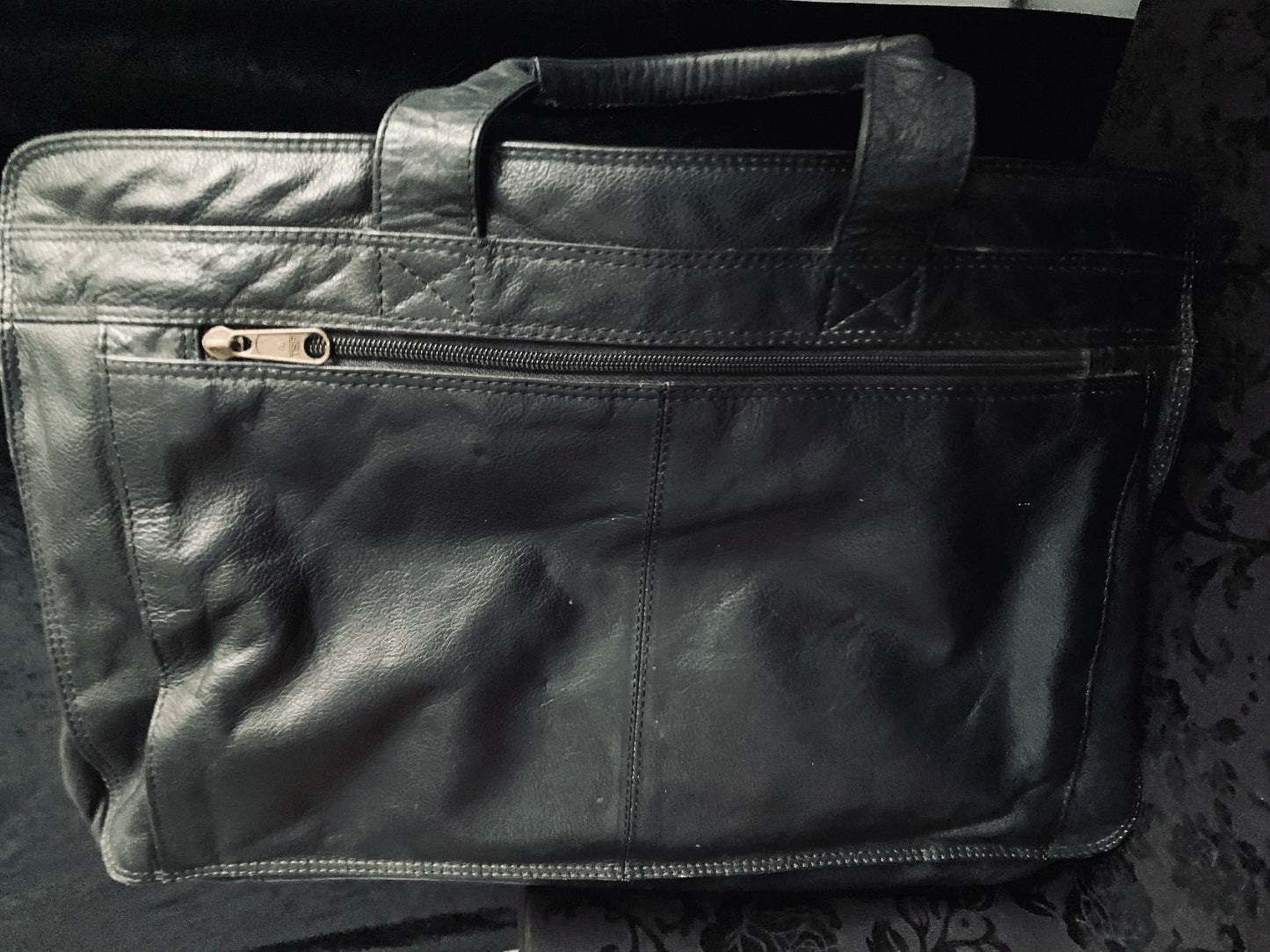Vintage leather office bag