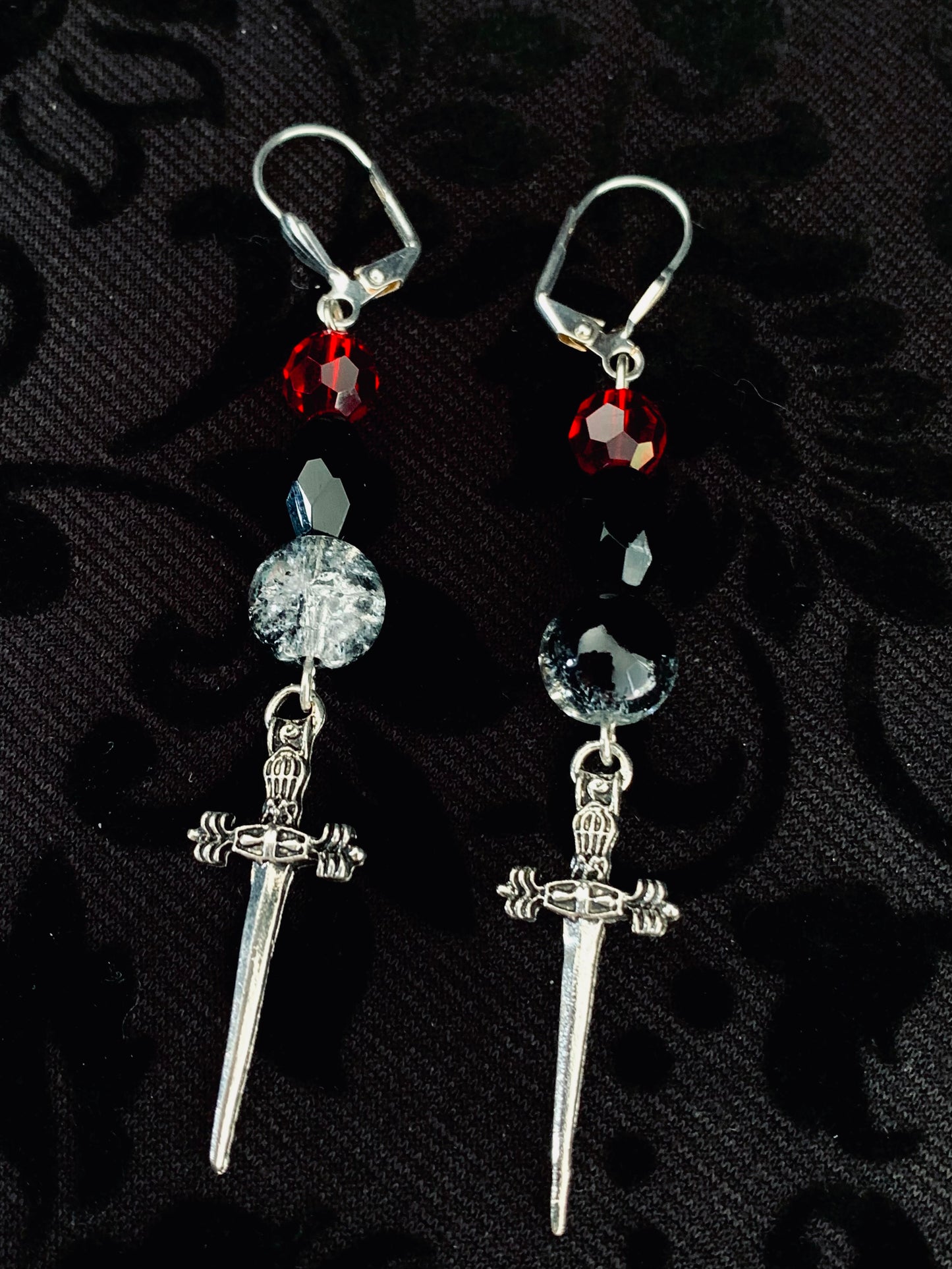 Sword earrings