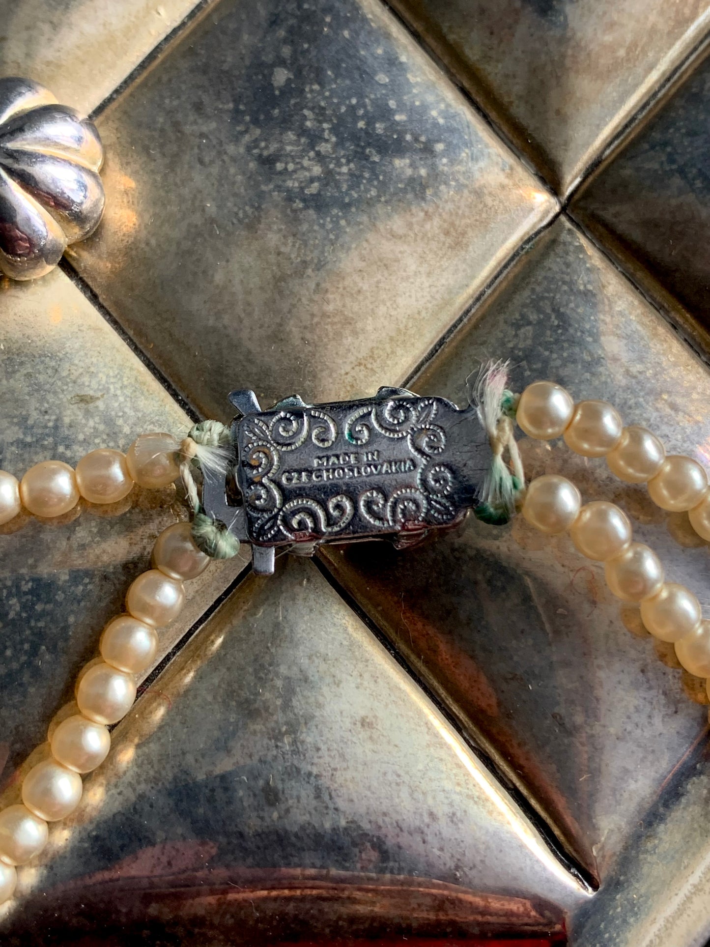 Vintage Czechoslovakian Faux Pearl Choker