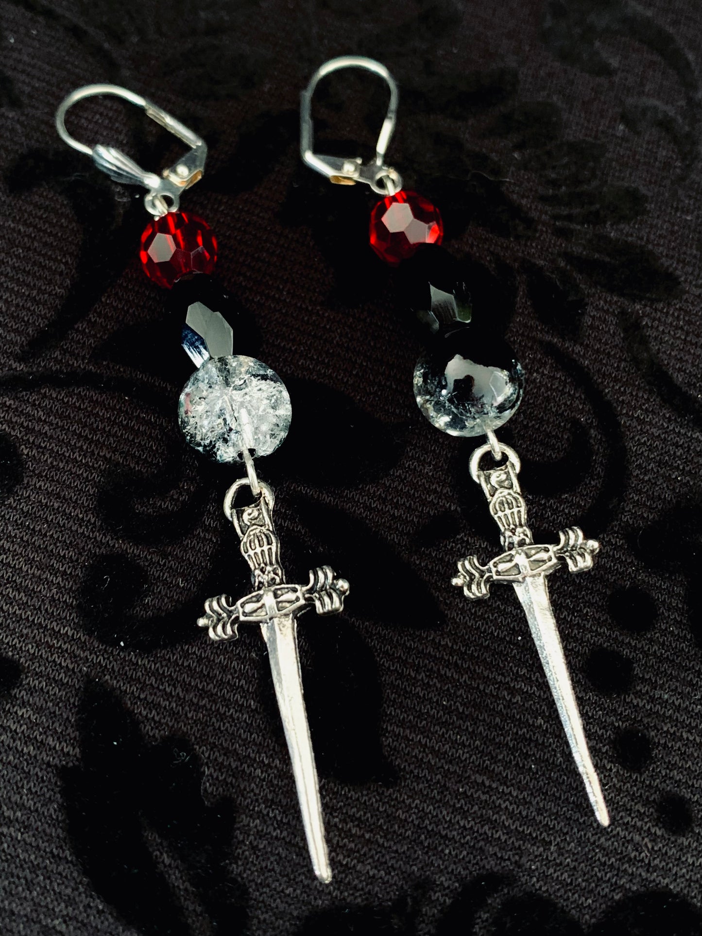Sword earrings