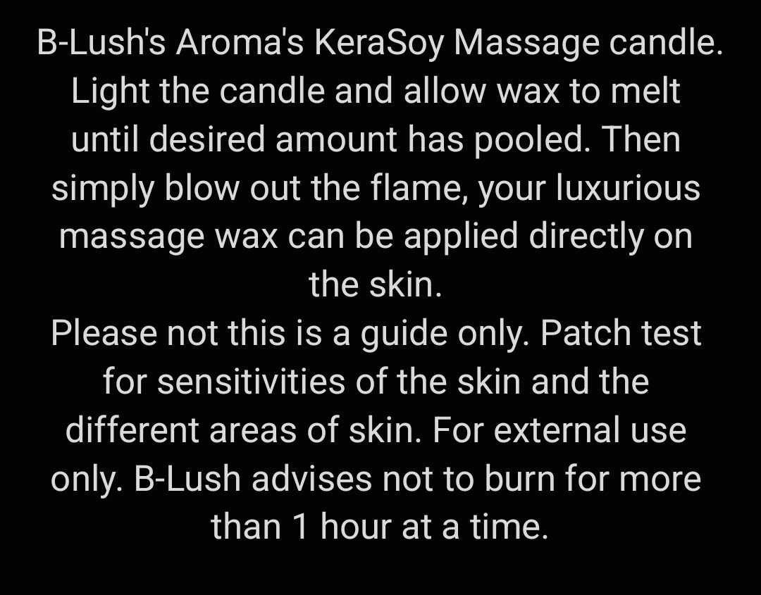 Black Rose Oud Massage candle- Size small