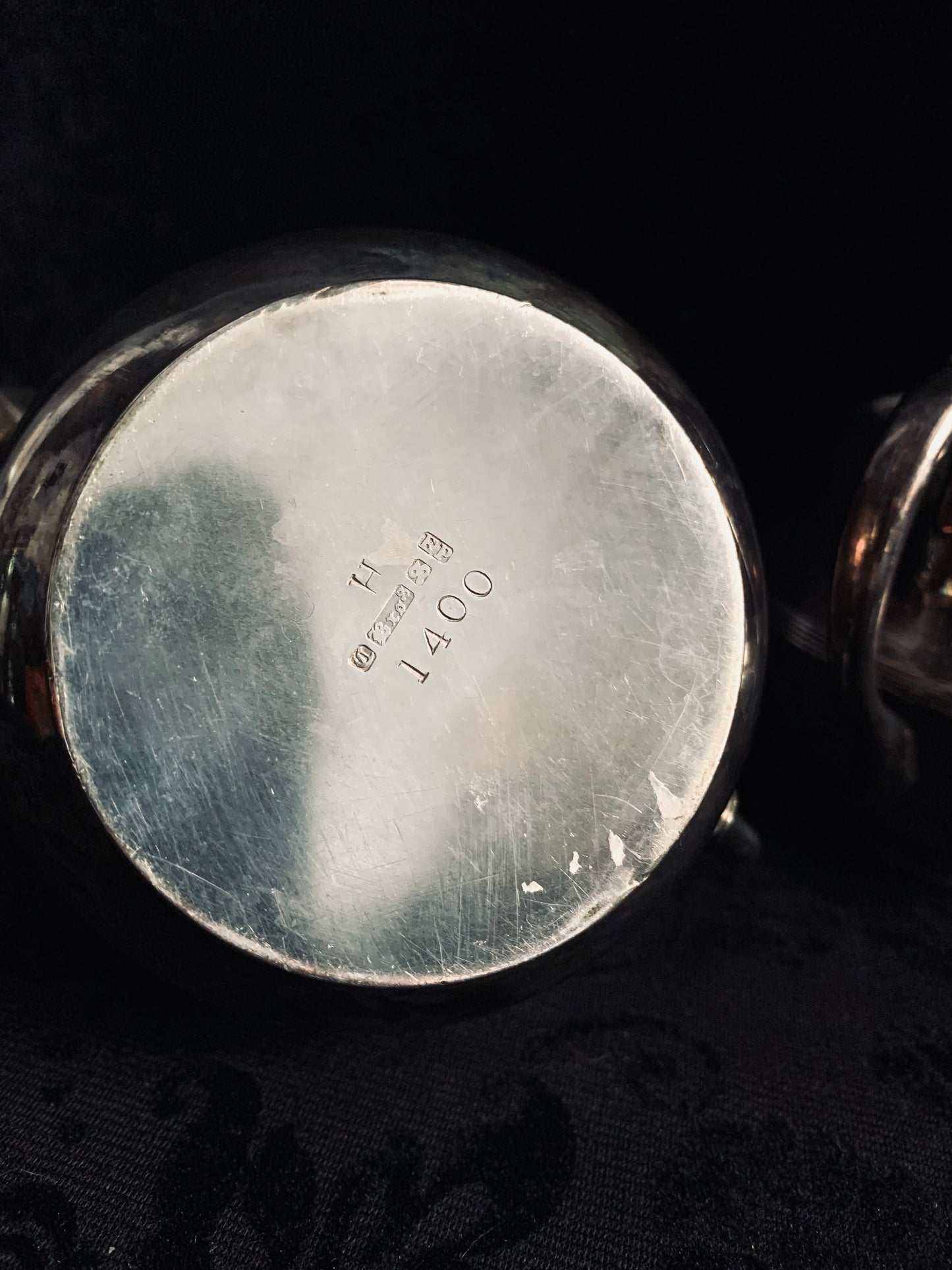 Art Deco, silver plate, sugar & creamer set.