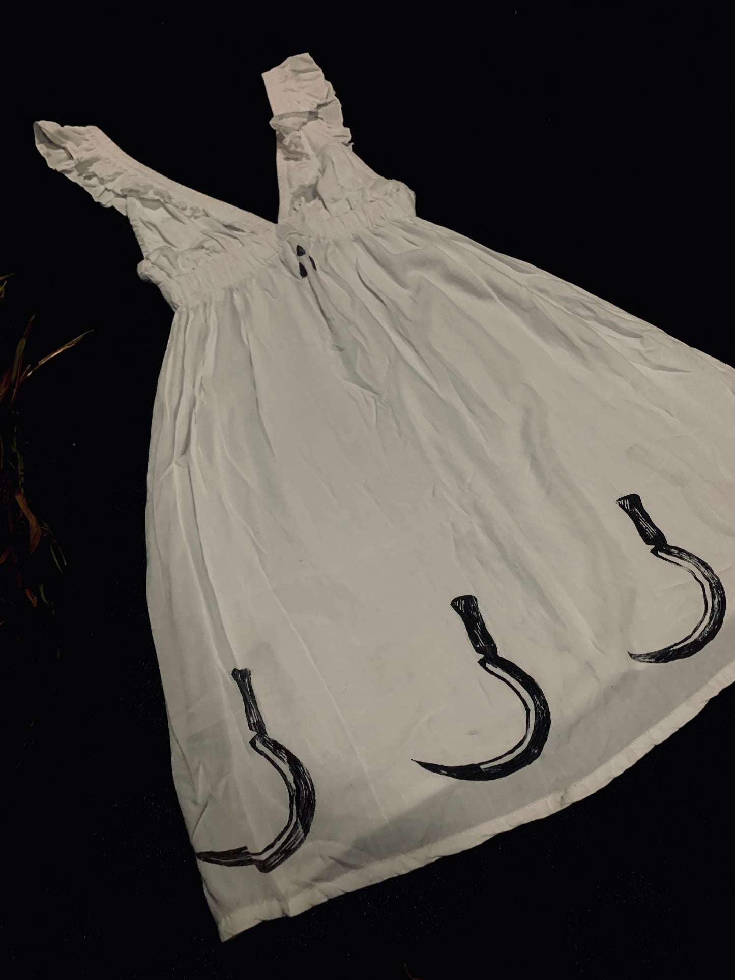 Hand stamped sickle dress