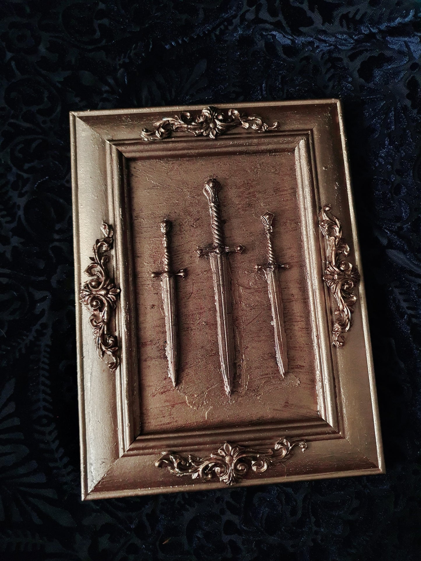 The Three Swords- Medieval Wall Art 15cm x 20cm