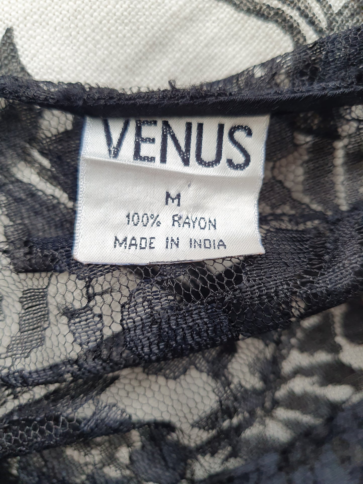 Y2K Black Lace Layered Dress – VENUS- Size M