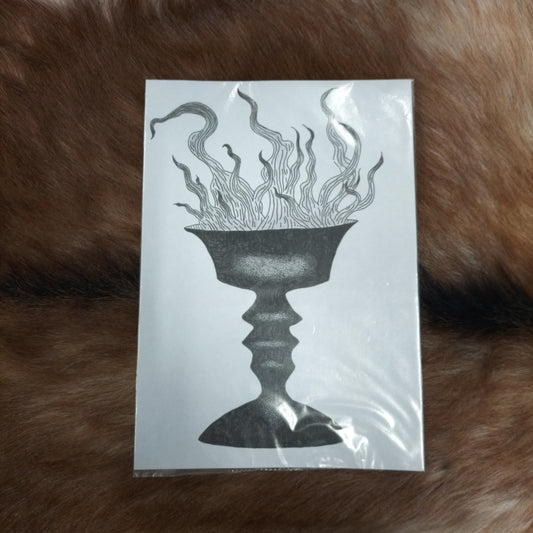 A4 Skoll print ‘Goblet of flame’