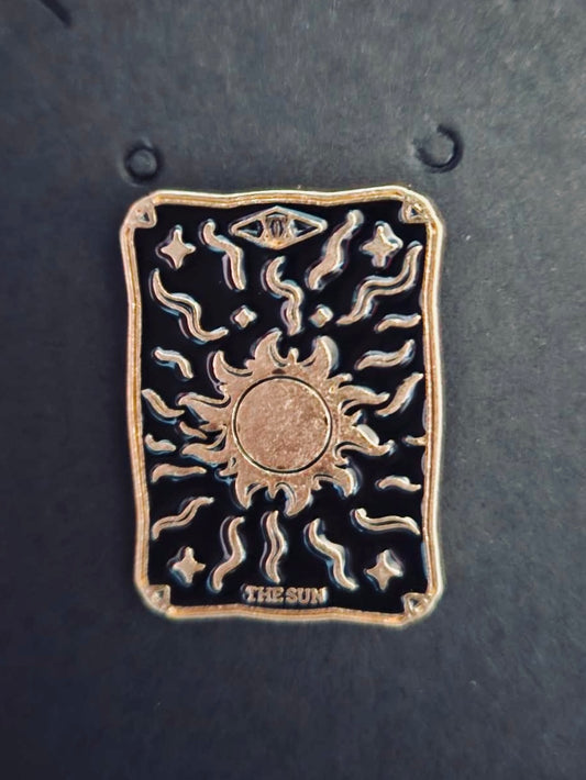 The Sun tarot enamel pin