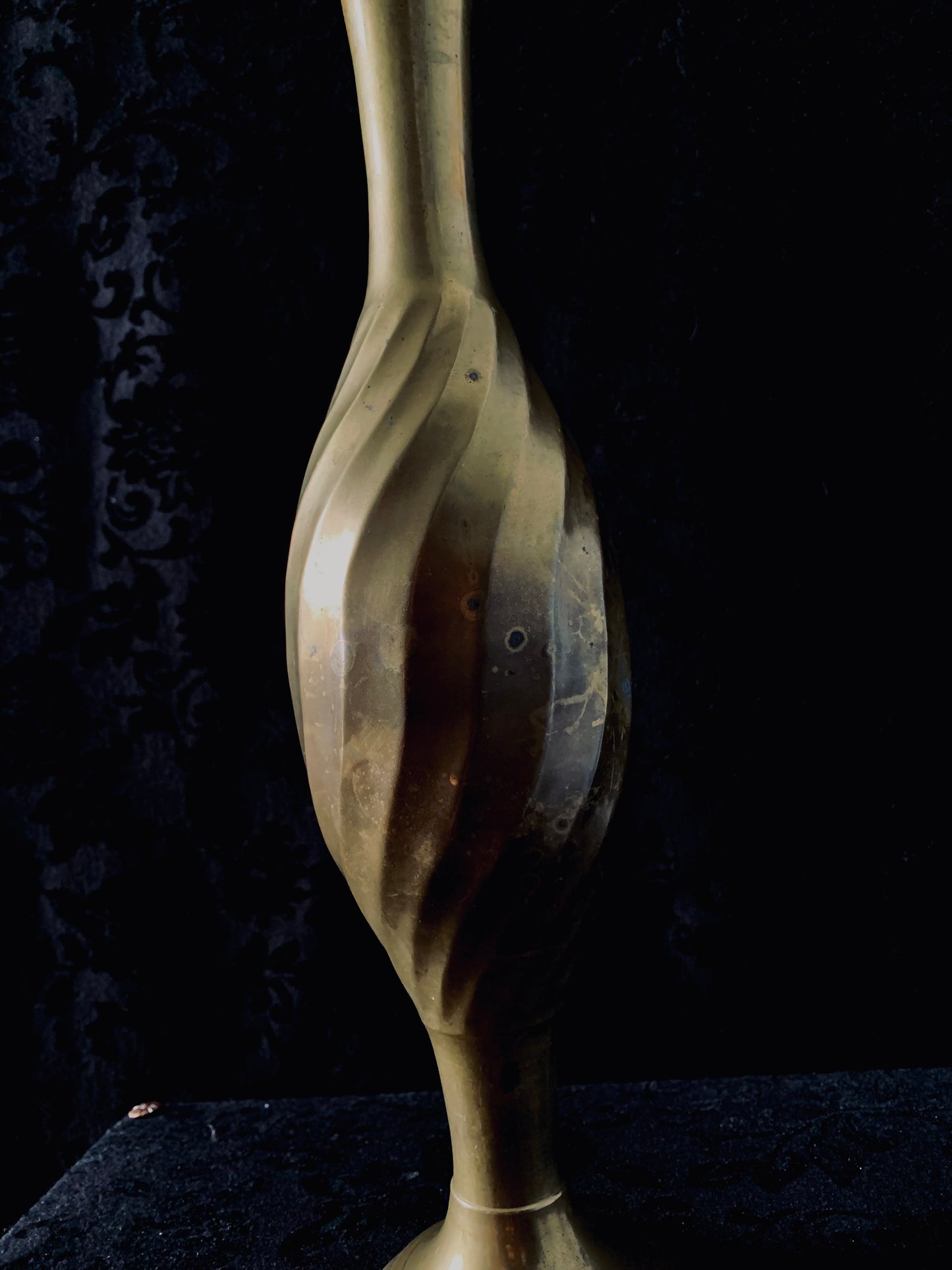 Vintage brass vase