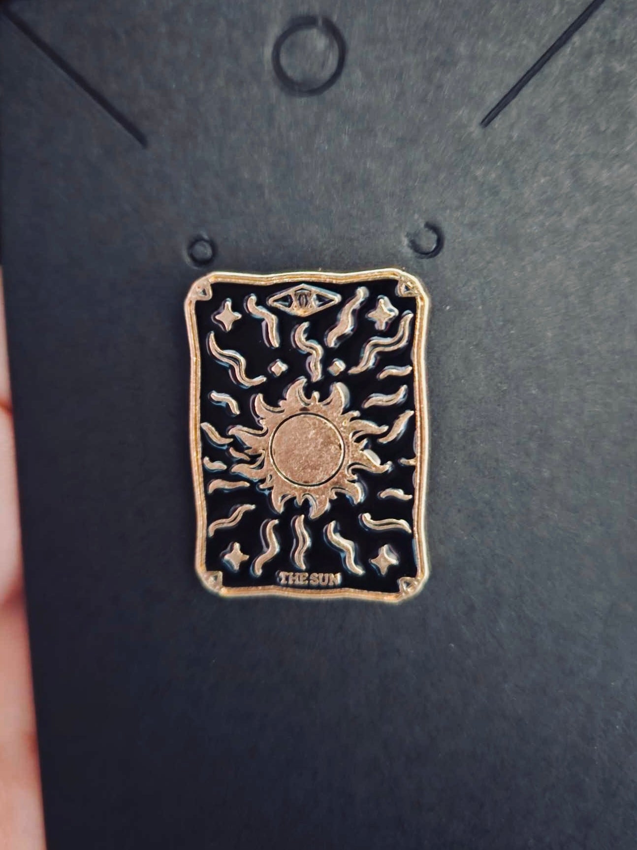 The Sun tarot enamel pin