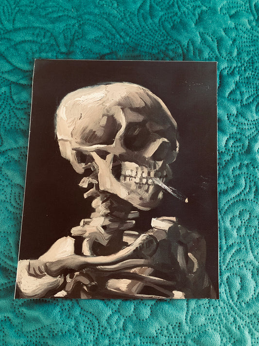 Skeleton canvas print