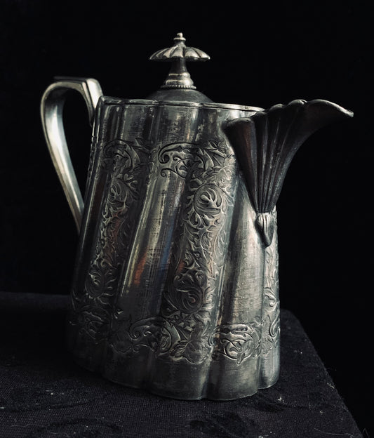 Art Deco Silver-Plated Teapot – London-Made Vintage Tableware