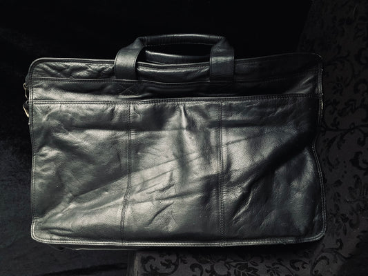 Vintage leather office bag