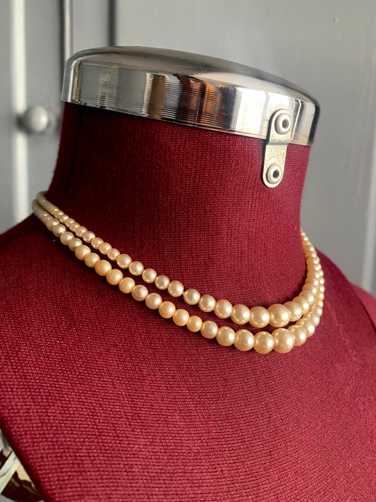 Vintage Czechoslovakian Faux Pearl Choker