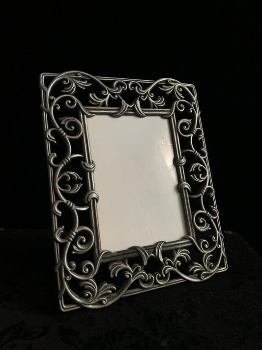 Vintage pewter photo frame