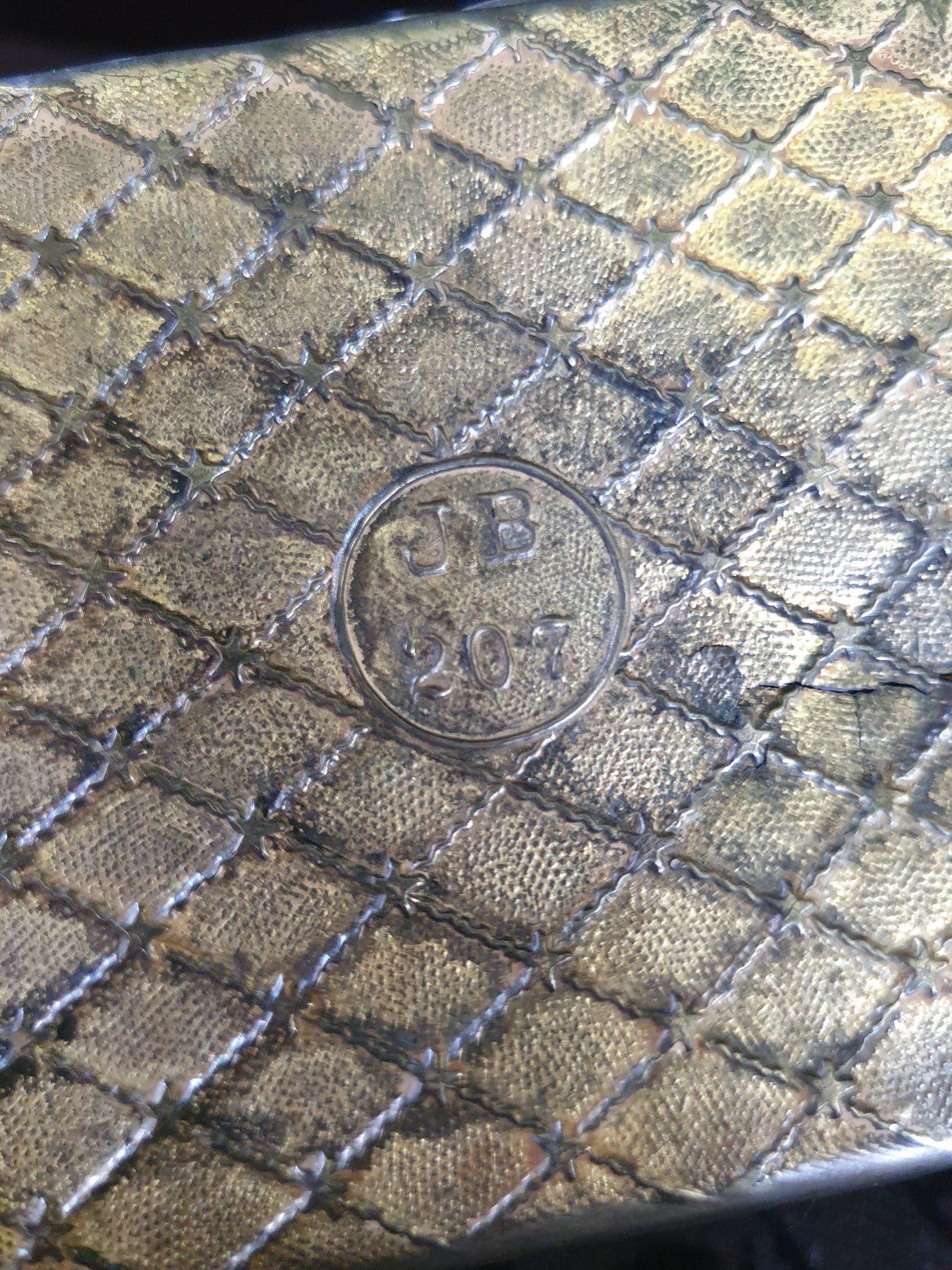 Antique Art Nouveau Jennings Bros Silver Tone Jewelry Casket – JB 207 (c.1900–1920)