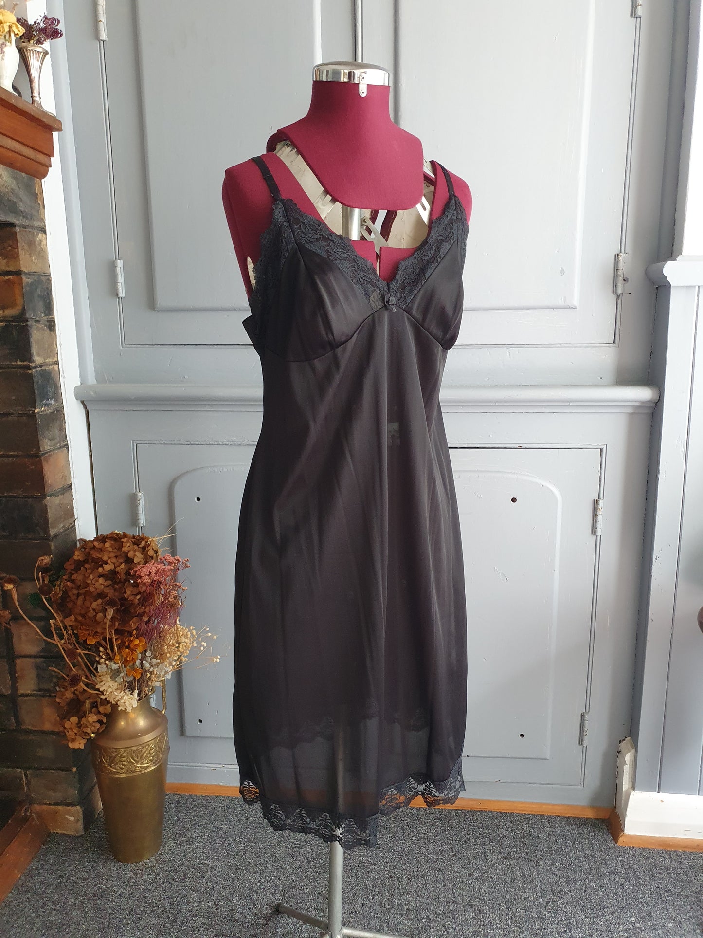 Y2K Black Lace Layered Dress – VENUS- Size M