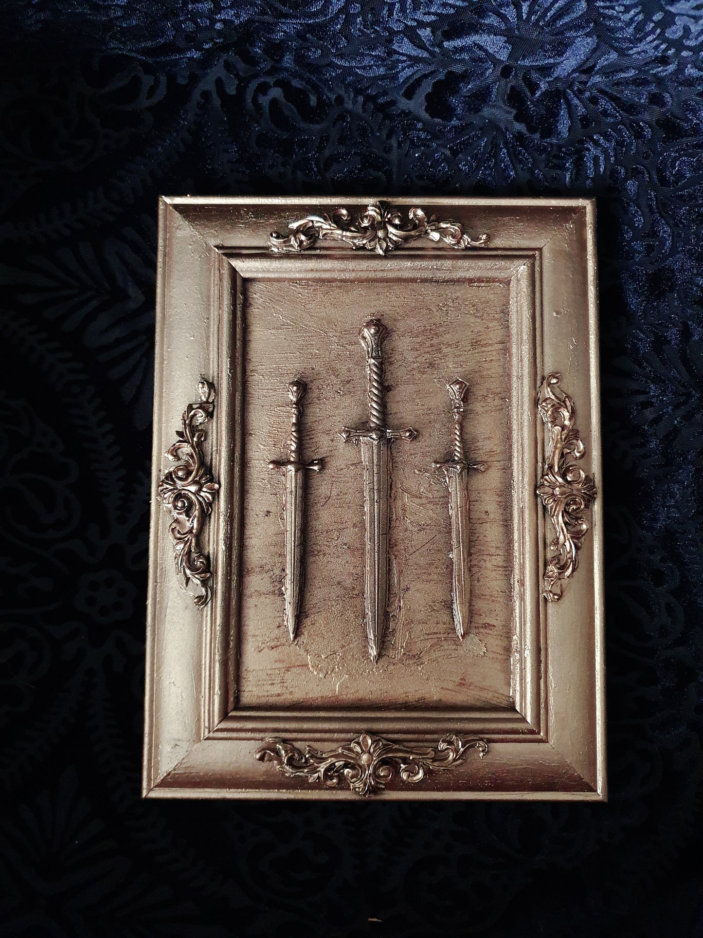 The Three Swords- Medieval Wall Art 15cm x 20cm