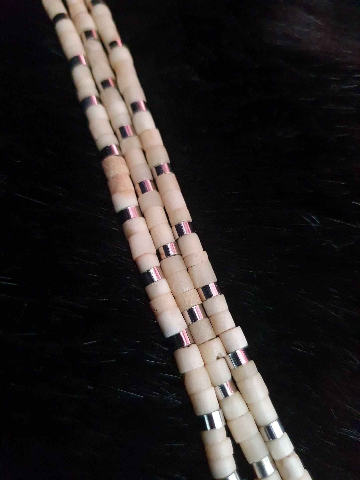 Vintage Bone Statement Necklace- 30cm