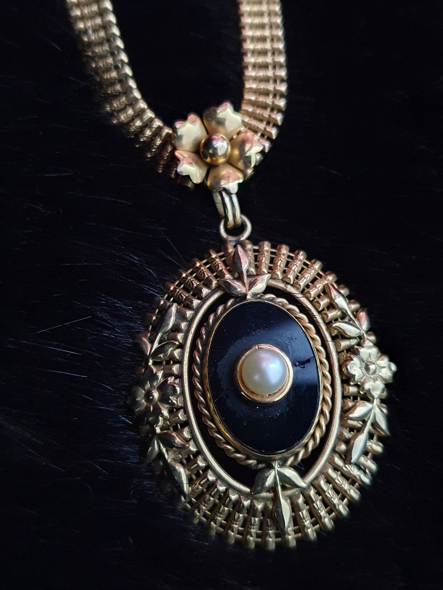 The Mourning Rose — Antique A&Z 12K Gold Filled Jewellery Suite