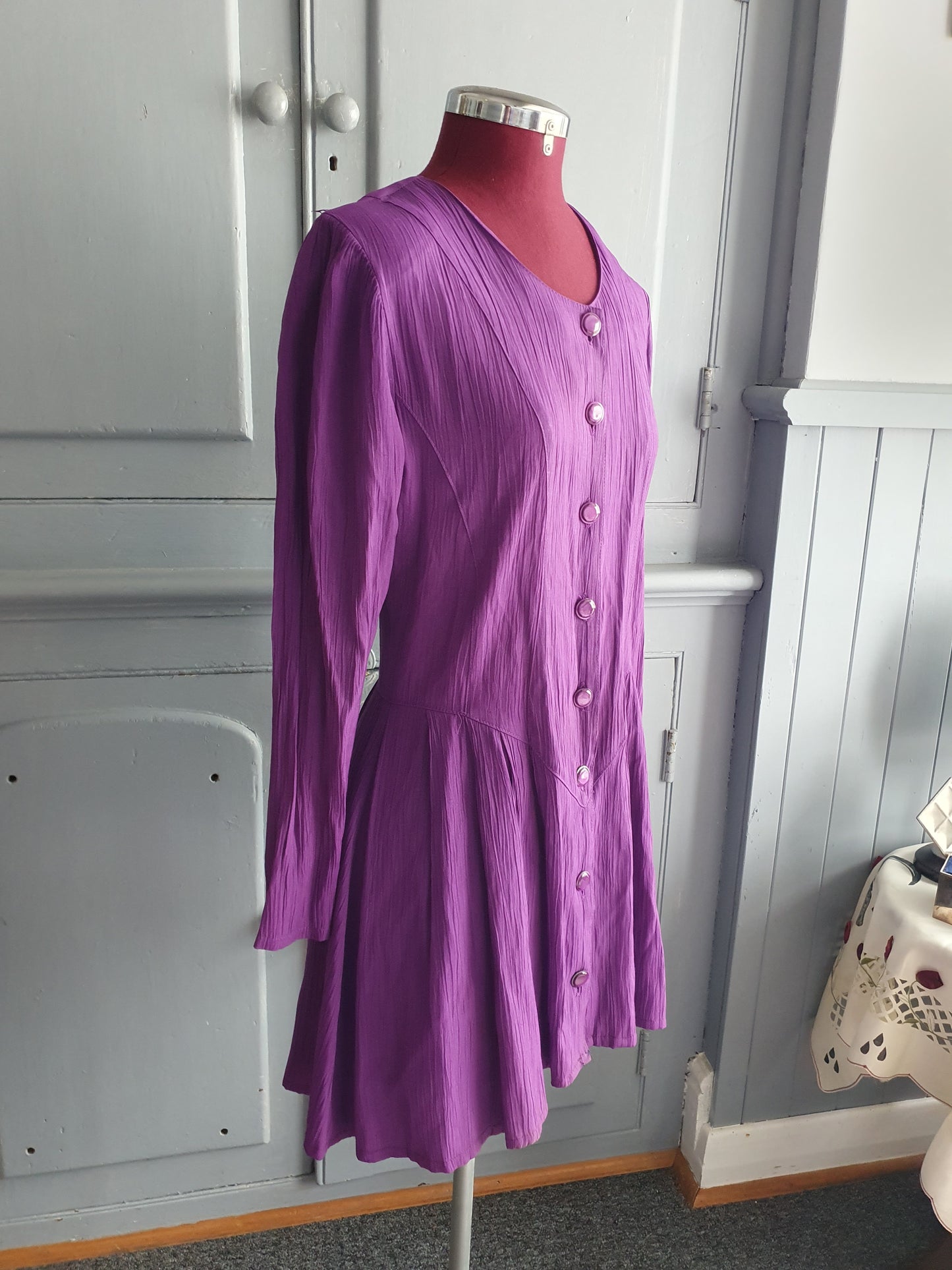 Vintage Preview Purple Mini Dress – AU 10