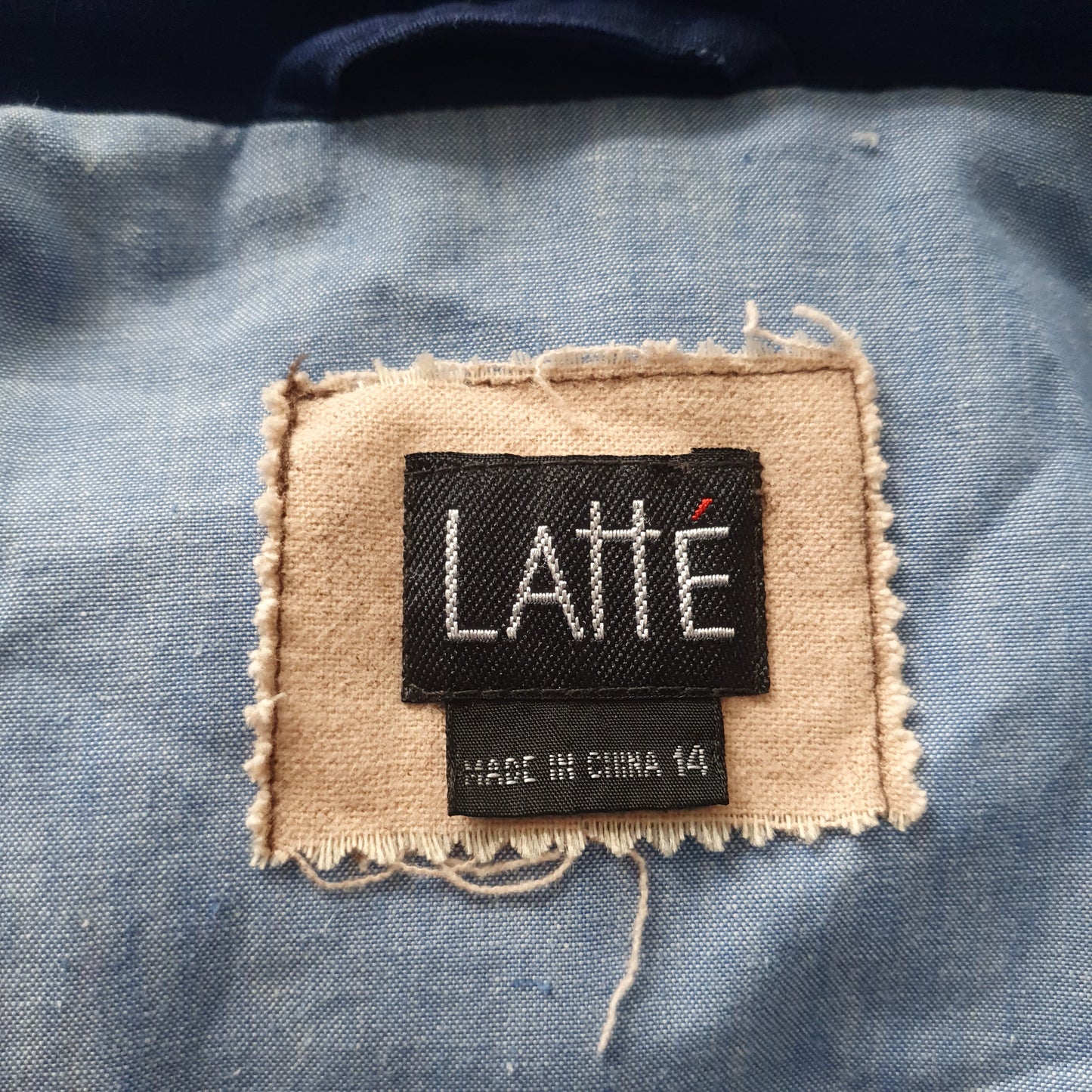 Vintage LATTE Cotton Hooded Parka Jacket – Size 14