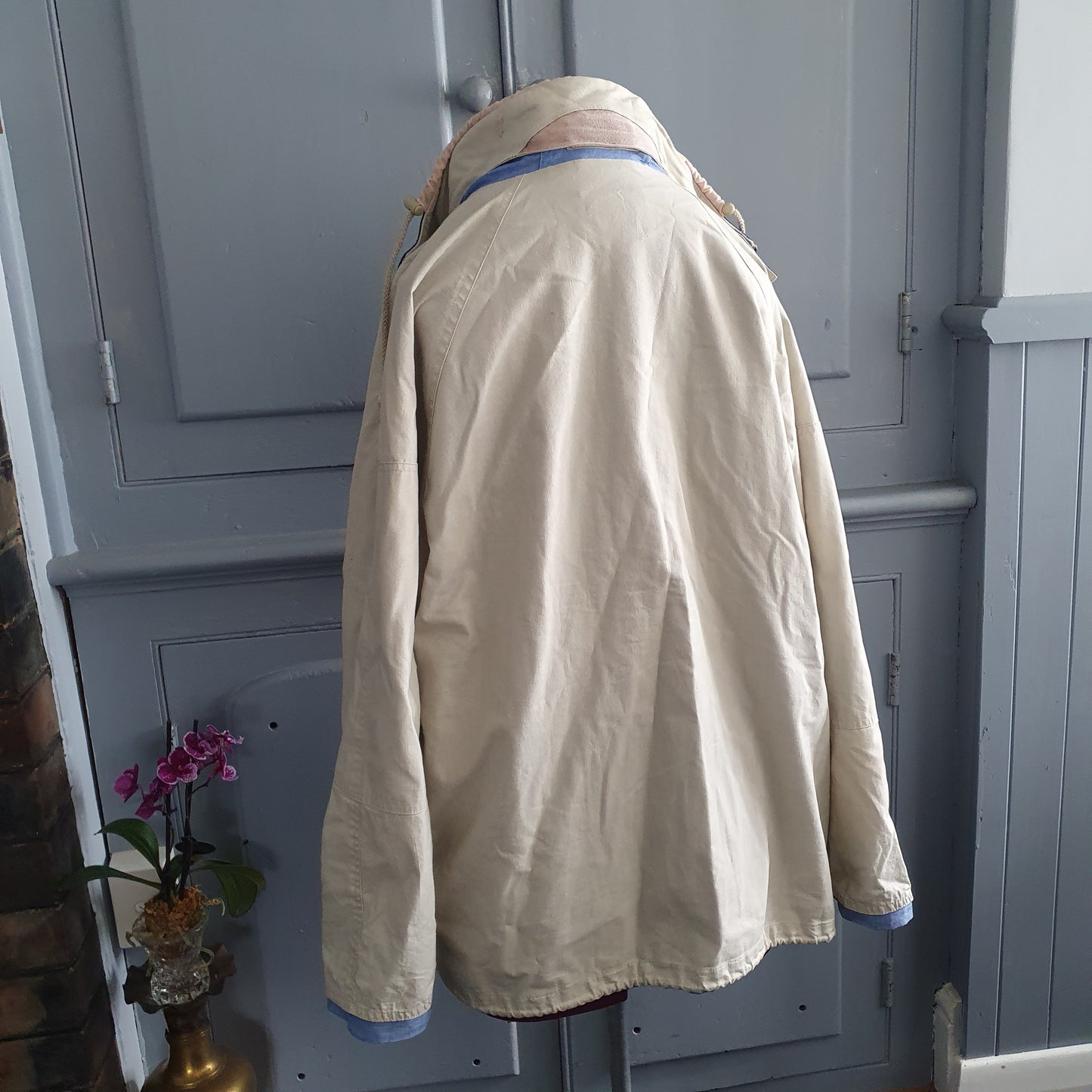 Vintage LATTE Cotton Hooded Parka Jacket – Size 14