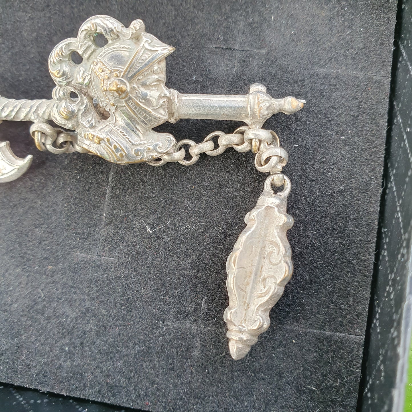 Victorian Knight & Halberd Brooch | c.1890