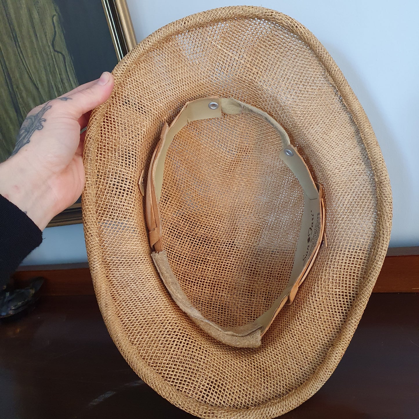 Vintage Sun Fari USA Woven Safari Hat
