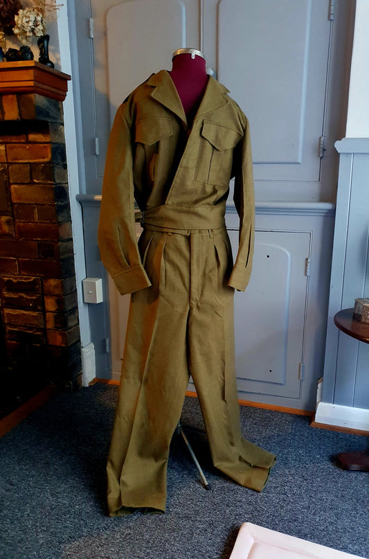 1979 Australian Army Dress Uniform Set – A.G.C.F. Wool Jacket & Trousers (Vintage Military) Size M