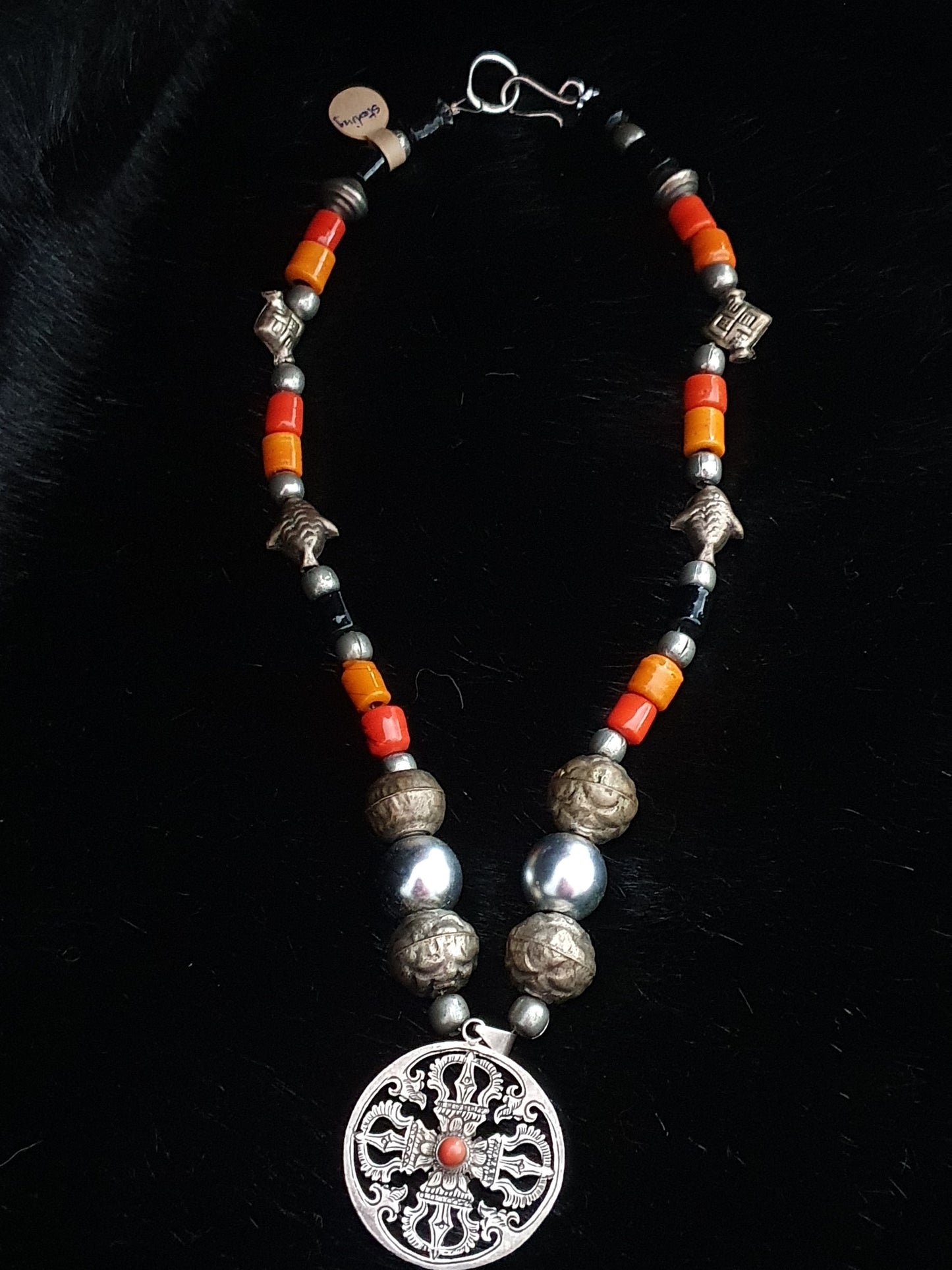 The Vajra — Vintage Tibetan Double Dorje Necklace