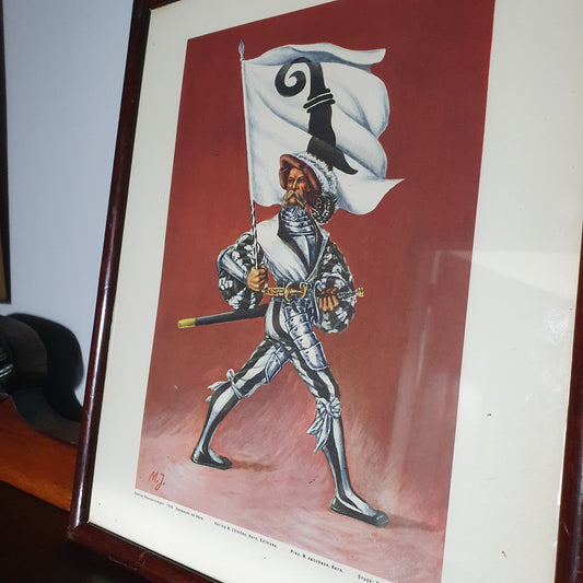 Vintage Swiss Basel Standard Bearer Framed Print