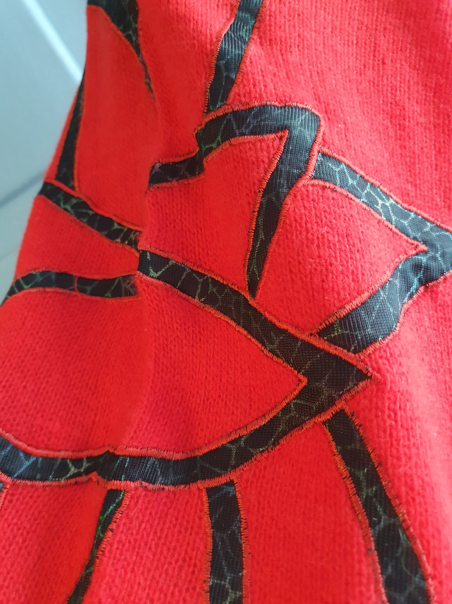 Vintage 80s Lambswool Sweater – Fiery Red. Size 12