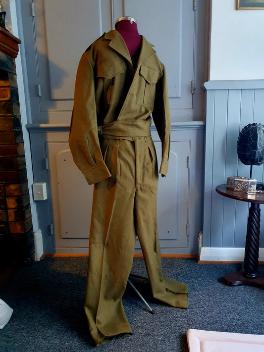 1979 Australian Army Dress Uniform Set – A.G.C.F. Wool Jacket & Trousers (Vintage Military) Size M