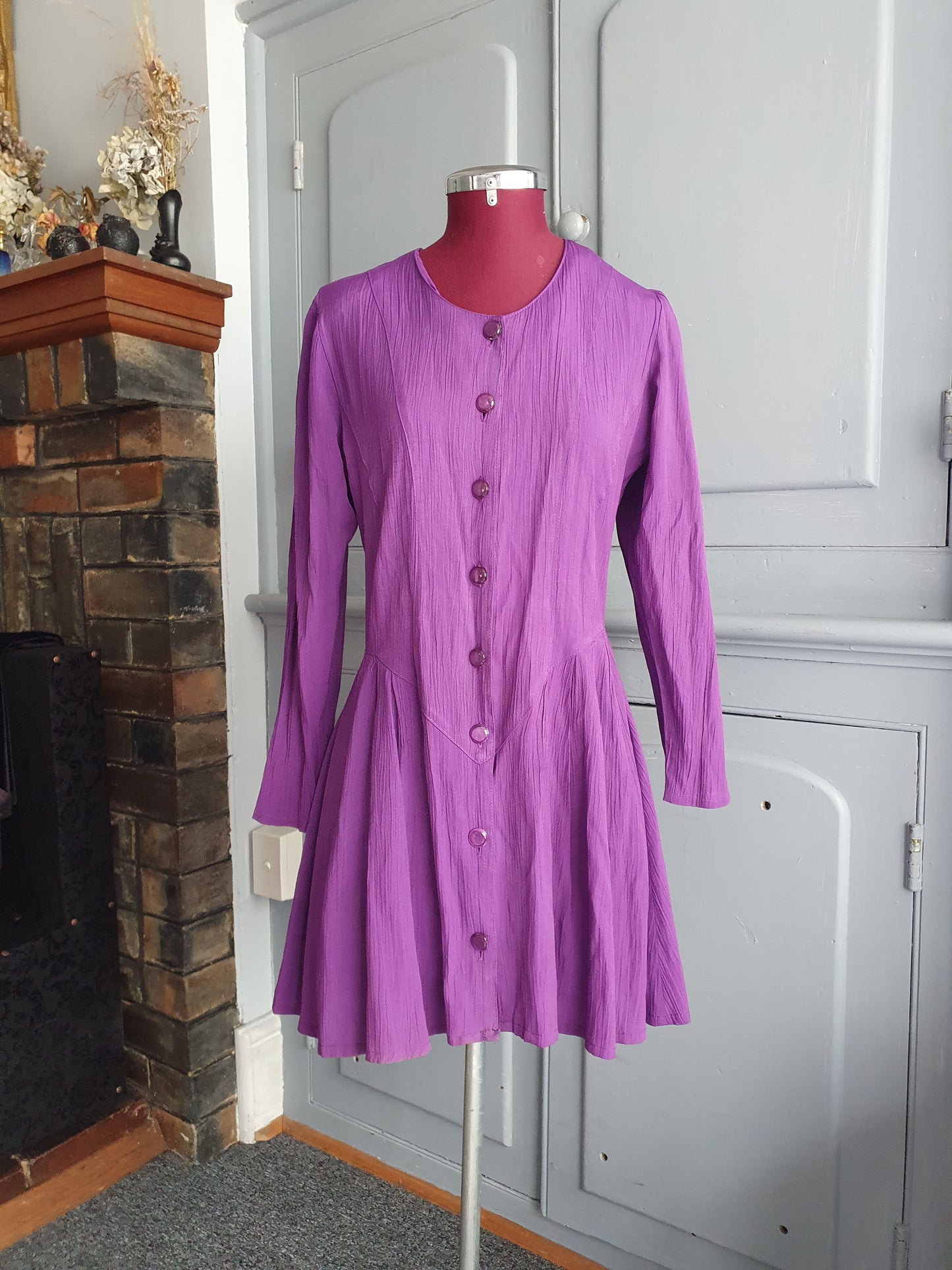 Vintage Preview Purple Mini Dress – AU 10
