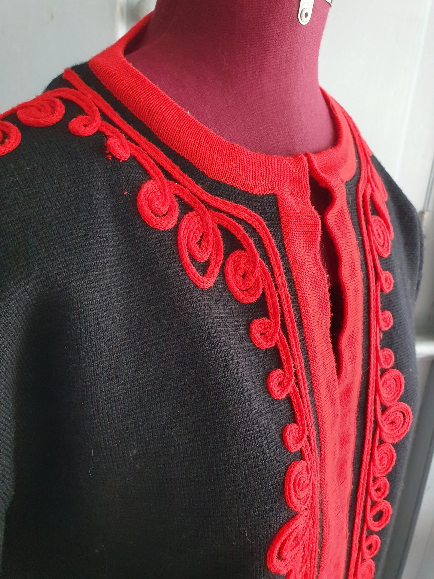Vintage R.Jay Honey Wool Embroidered Jacket- Size S