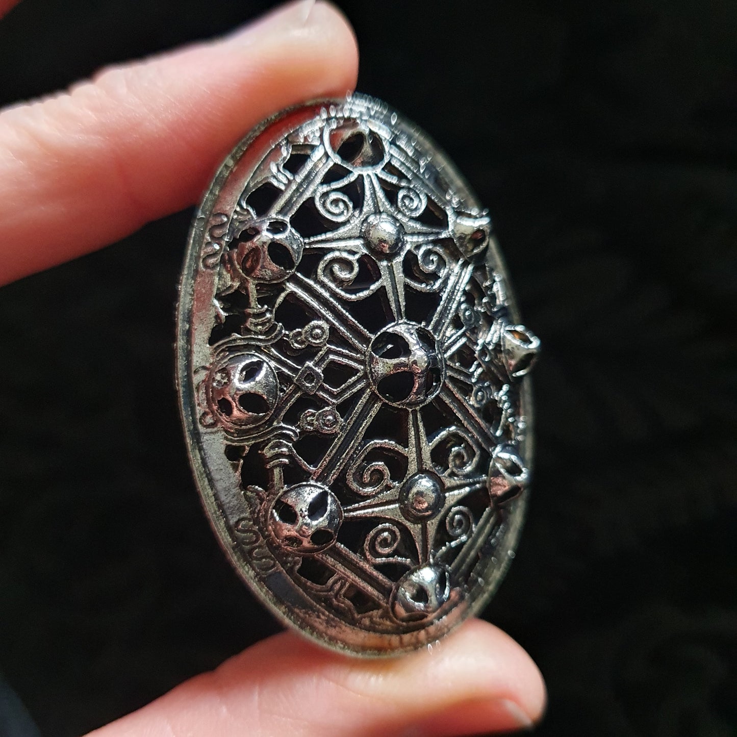 Silver Medieval Openwork Brooch