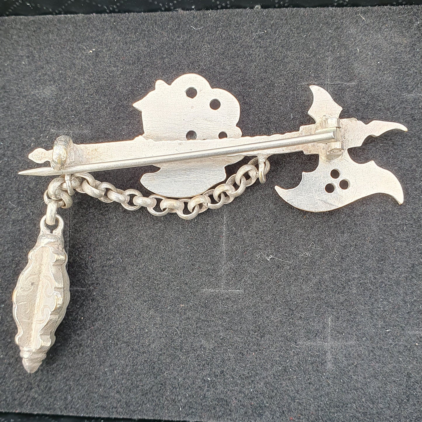 Victorian Knight & Halberd Brooch | c.1890