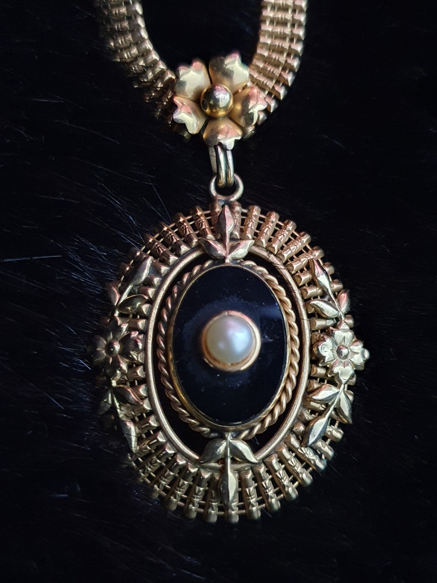 The Mourning Rose — Antique A&Z 12K Gold Filled Jewellery Suite