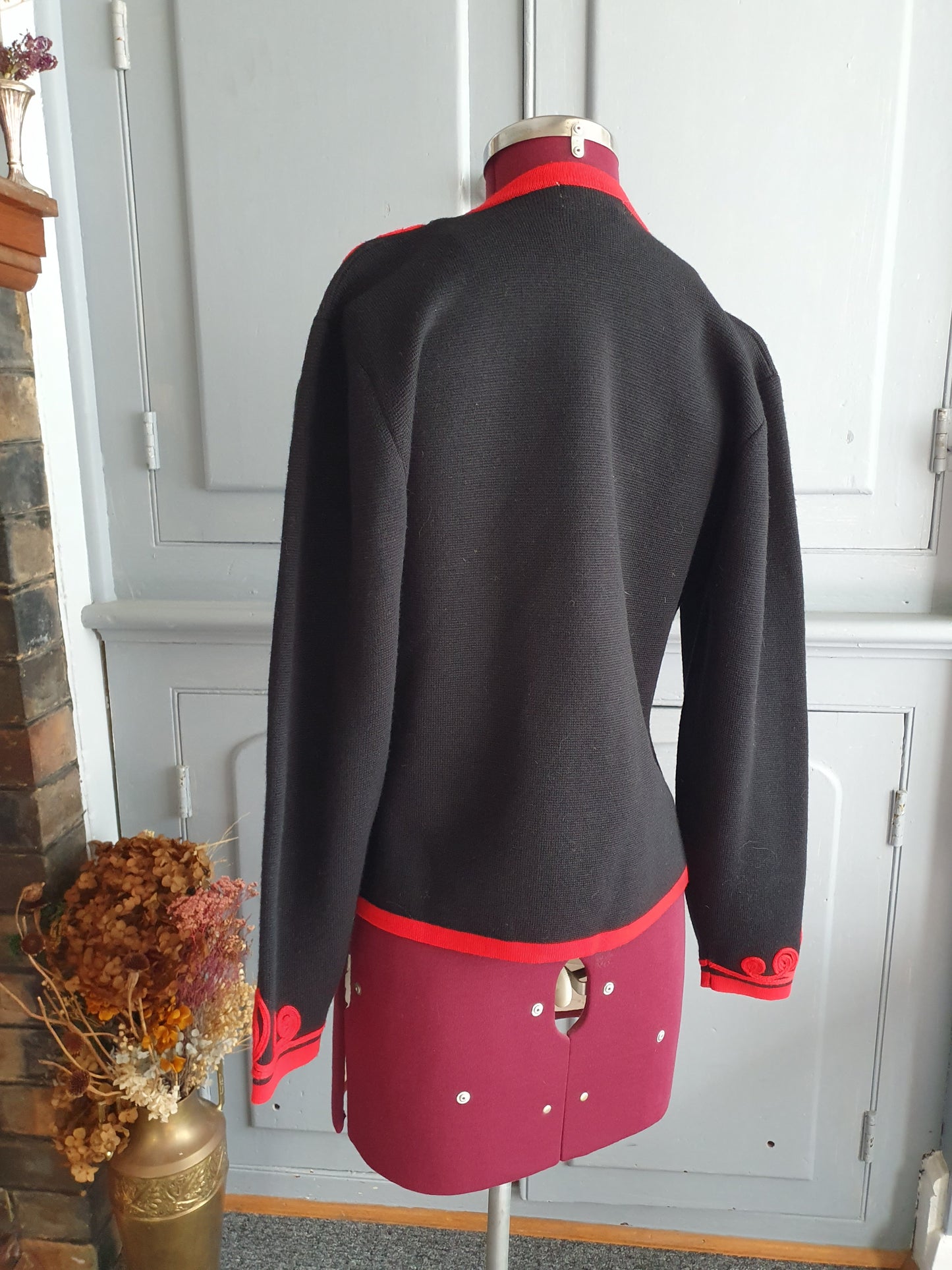 Vintage R.Jay Honey Wool Embroidered Jacket- Size S