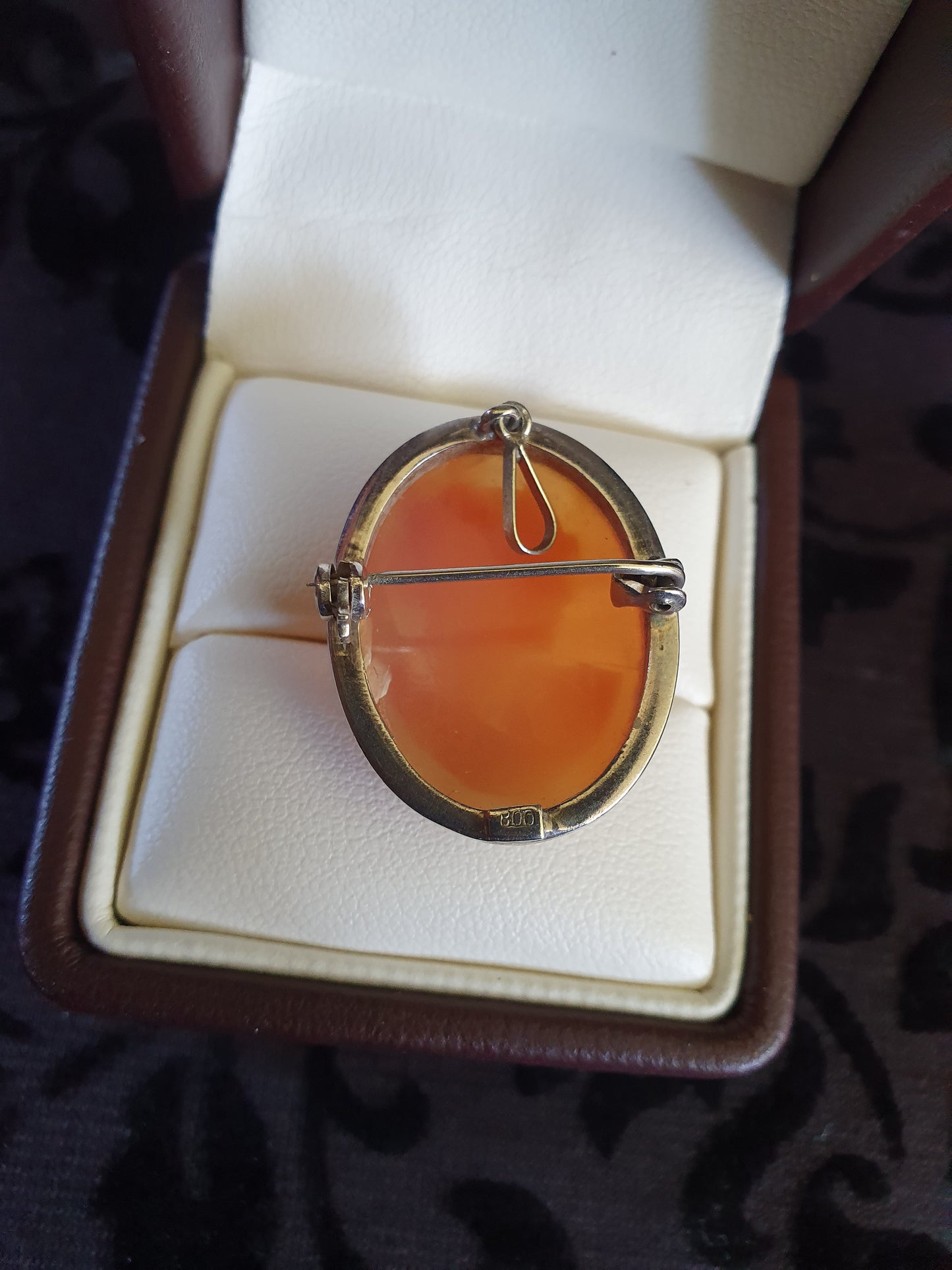 Vintage Sterling Silver Hand Carved Shell Cameo Brooch & Pendant 1960s–80s.