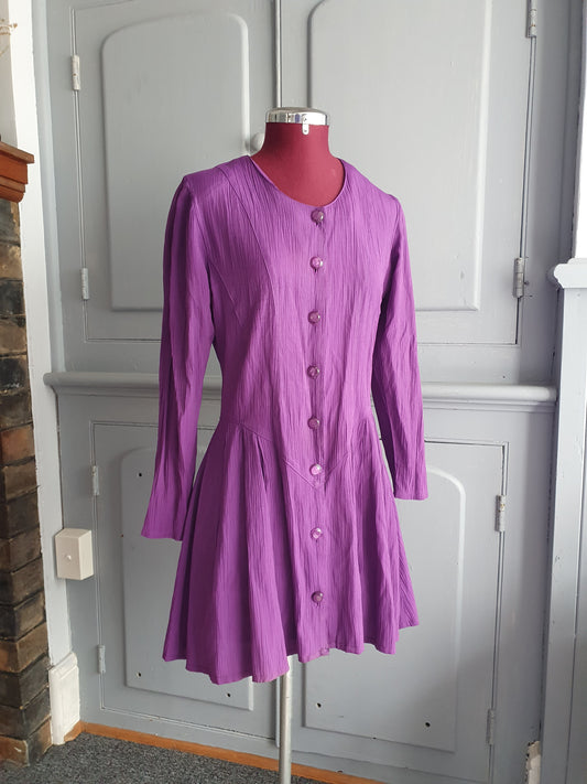 Vintage Preview Purple Mini Dress – AU 10