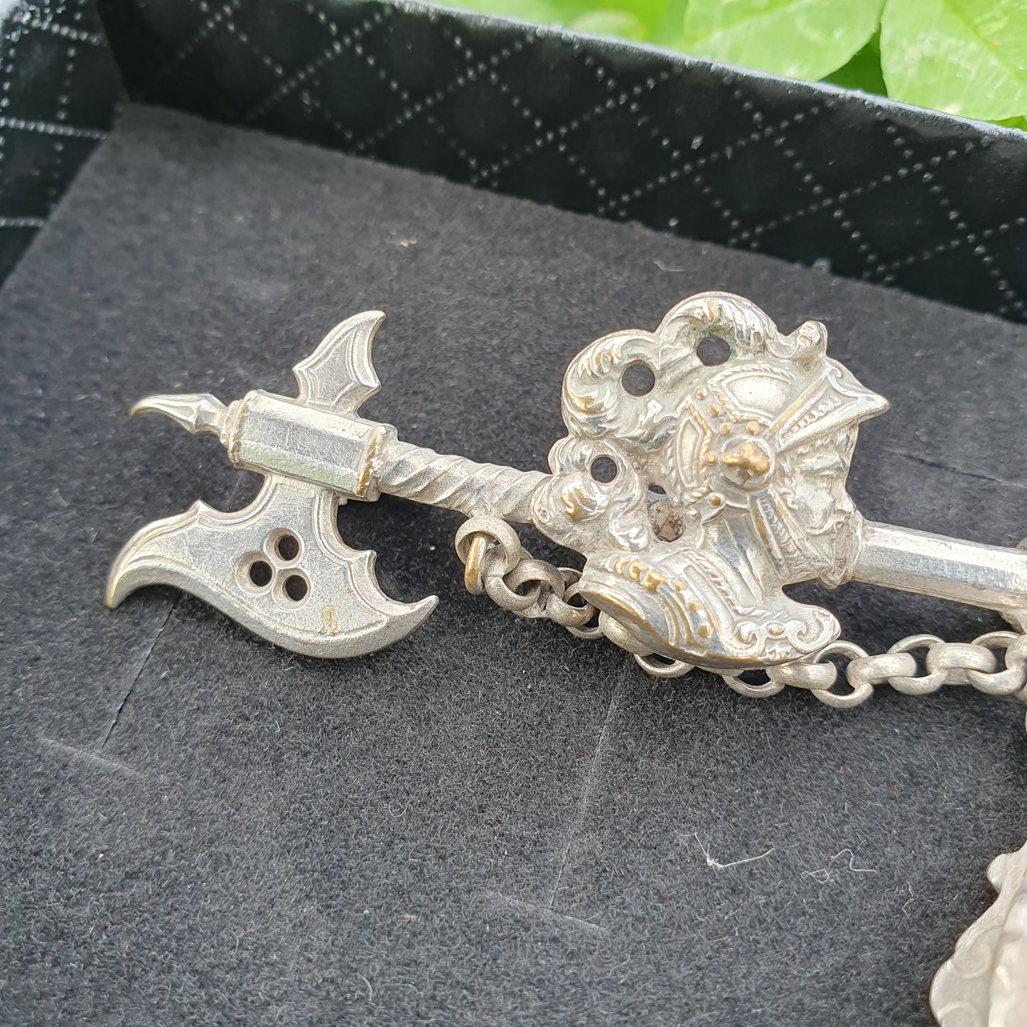 Victorian Knight & Halberd Brooch | c.1890