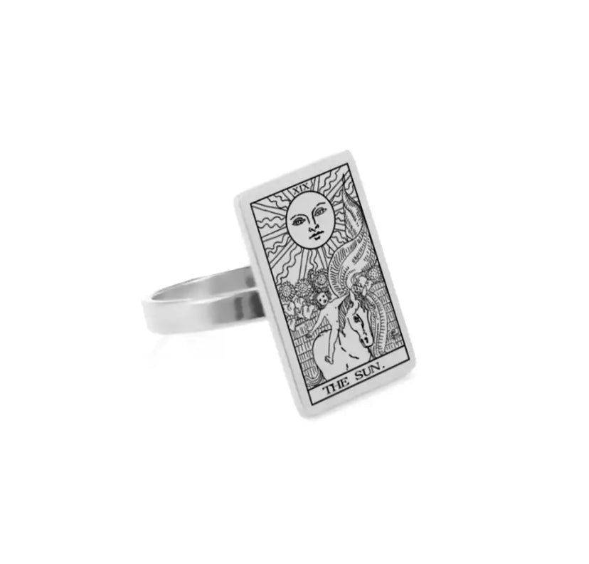 Tarot rings size 8 Assorted